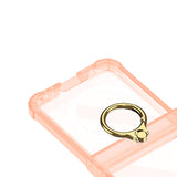 Maxbell Durable Phone Case Shell Stylish with Rings Holder Protective Case Accessory Orange