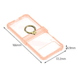 Maxbell Durable Phone Case Shell Stylish with Rings Holder Protective Case Accessory Orange