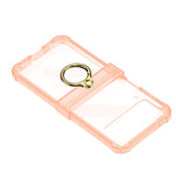 Maxbell Durable Phone Case Shell Stylish with Rings Holder Protective Case Accessory Orange