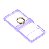 Maxbell Durable Phone Case Shell Stylish with Rings Holder Protective Case Accessory Violet
