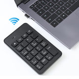 Maxbell Wireless Numeric Keypad 23Key Battery Powered Number Pad for Computer PC