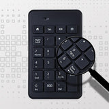 Maxbell Wireless Numeric Keypad 23Key Battery Powered Number Pad for Computer PC