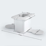 Maxbell Silicone Power Adapter Case Cable Organizer Cord Holders for Desktop Bedroom white