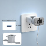 Maxbell Silicone Power Adapter Case Cable Organizer Cord Holders for Desktop Bedroom grey