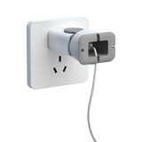 Maxbell Silicone Power Adapter Case Cable Organizer Cord Holders for Desktop Bedroom grey