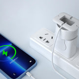Maxbell Silicone Power Adapter Case Cable Organizer Cord Holders for Desktop Bedroom grey