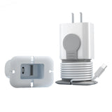 Maxbell Silicone Power Adapter Case Cable Organizer Cord Holders for Desktop Bedroom grey