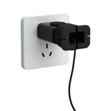 Maxbell Silicone Power Adapter Case Cable Organizer Cord Holders for Desktop Bedroom black