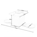 Maxbell Silicone Power Adapter Case Cable Organizer Cord Holders for Desktop Bedroom black