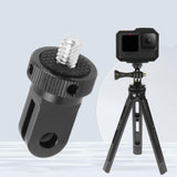 Maxbell Camera Mount Adapter Aluminum Alloy Lightweight Portable for Sports Camera Black