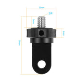 Maxbell Camera Mount Adapter Aluminum Alloy Lightweight Portable for Sports Camera Black