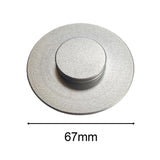 Maxbell Record Clamp Stabilizer Player Protective for Vinyl Turntables CDM4 11mm silver