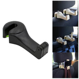 Maxbell 2 in 1 Car Headrest Hidden Hook Gadget Phone Holder Clips for Purse Handbag Black