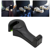 Maxbell 2 in 1 Car Headrest Hidden Hook Gadget Phone Holder Clips for Purse Handbag Black