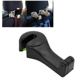 Maxbell 2 in 1 Car Headrest Hidden Hook Gadget Phone Holder Clips for Purse Handbag Black