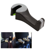 Maxbell 2 in 1 Car Headrest Hidden Hook Gadget Phone Holder Clips for Purse Handbag Black Gray