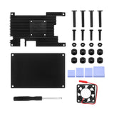 Maxbell Aluminum Alloy Case Unassembled with Cooling Fan Accessories Professional