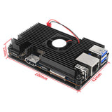 Maxbell Aluminum Alloy Case Unassembled with Cooling Fan Accessories Professional