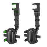 Maxbell Rearview Mirror Phone Holder Rotatable Super Flexible for Video Car Auto Green
