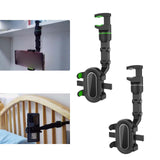Maxbell Rearview Mirror Phone Holder Rotatable Super Flexible for Video Car Auto Green