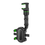 Maxbell Rearview Mirror Phone Holder Rotatable Super Flexible for Video Car Auto Green