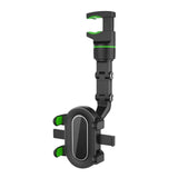 Maxbell Rearview Mirror Phone Holder Rotatable Super Flexible for Video Car Auto Green