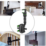 Maxbell Rearview Mirror Phone Holder Rotatable Super Flexible for Video Car Auto Green