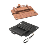 Maxbell PU Leather Protective Case Flip Handheld for Switch Game Console Black for Old Model