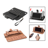 Maxbell PU Leather Protective Case Flip Handheld for Switch Game Console Black for Old Model