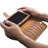 Maxbell PU Leather Protective Case Flip Handheld for Switch Game Console Brown for Old Model