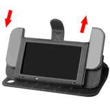 Maxbell PU Leather Protective Case Flip Handheld for Switch Game Console Black for New Model