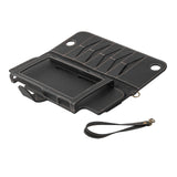 Maxbell PU Leather Protective Case Flip Handheld for Switch Game Console Black for New Model
