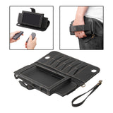 Maxbell PU Leather Protective Case Flip Handheld for Switch Game Console Black for New Model