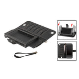 Maxbell PU Leather Protective Case Flip Handheld for Switch Game Console Black for New Model