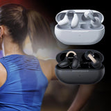 Maxbell Ear Clip Wireless Earbuds Auto Pairing Calling for Driving Fitness Business White Gray