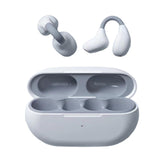 Maxbell Ear Clip Wireless Earbuds Auto Pairing Calling for Driving Fitness Business White Gray