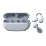 Maxbell Ear Clip Wireless Earbuds Auto Pairing Calling for Driving Fitness Business White Gray