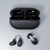 Maxbell Ear Clip Wireless Earbuds Auto Pairing Calling for Driving Fitness Business Black Coffee