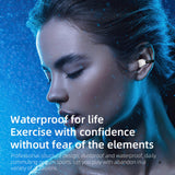 Maxbell Ear Clip Wireless Earbuds Auto Pairing Calling for Driving Fitness Business Black Coffee