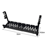 Maxbell Under Desk Cable Organizer Sturdy Desk Cable Tray for Bedrooms Restaurants black