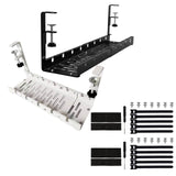 Maxbell Under Desk Cable Organizer Sturdy Desk Cable Tray for Bedrooms Restaurants black