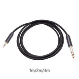 Maxbell Audio Converter 3.55 to 6.35mm 1/8 inch to 1/4 inch for Earphone Mixer Table 1M