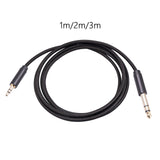 Maxbell Audio Converter 3.55 to 6.35mm 1/8 inch to 1/4 inch for Earphone Mixer Table 1M