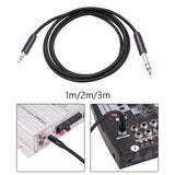 Maxbell Audio Converter 3.55 to 6.35mm 1/8 inch to 1/4 inch for Earphone Mixer Table 1M