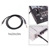 Maxbell Audio Converter 3.55 to 6.35mm 1/8 inch to 1/4 inch for Earphone Mixer Table 1M