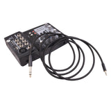 Maxbell Audio Converter 3.55 to 6.35mm 1/8 inch to 1/4 inch for Earphone Mixer Table 1M