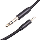 Maxbell Audio Converter 3.55 to 6.35mm 1/8 inch to 1/4 inch for Earphone Mixer Table 2M
