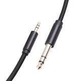 Maxbell Audio Converter 3.55 to 6.35mm 1/8 inch to 1/4 inch for Earphone Mixer Table 3M