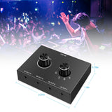 Maxbell 3.5mm Audio Switch Portable Audio Switcher Box for PC Headphone Laptop