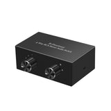 Maxbell Bi Directional 4 Way RCA Stereo Audio Switch Sound Receiver for Theater